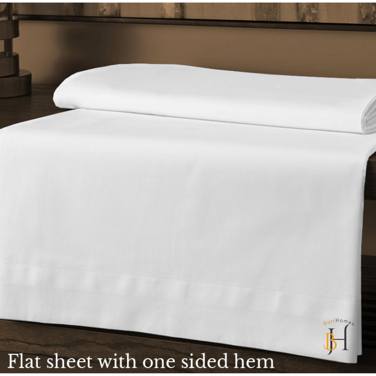 Flat Bedsheet | 500TC | 100% Cotton | (1 Flat Bedsheet,2 Pillow Covers) - White