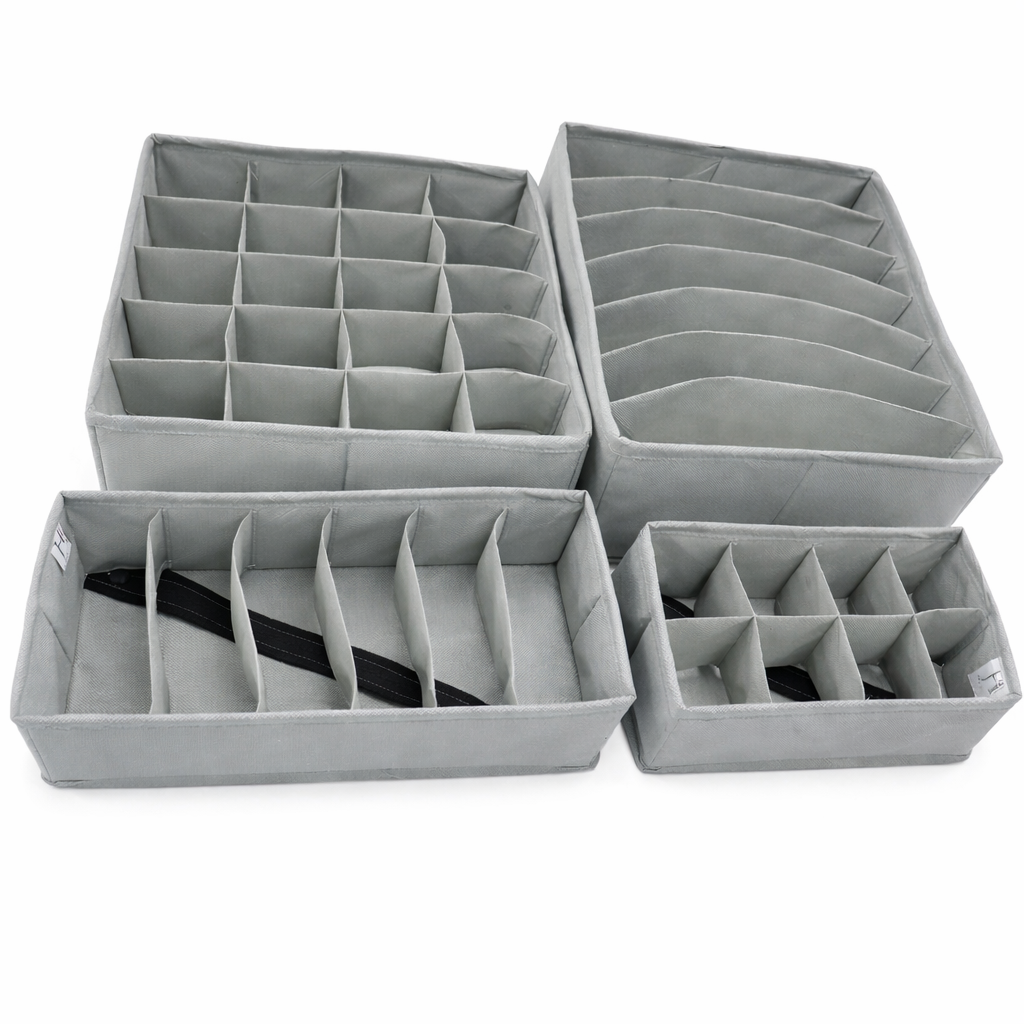 Foldable Storage Box Drawer Divider Organizer Closet Storage for Socks,Bra,Tie,Scarfs