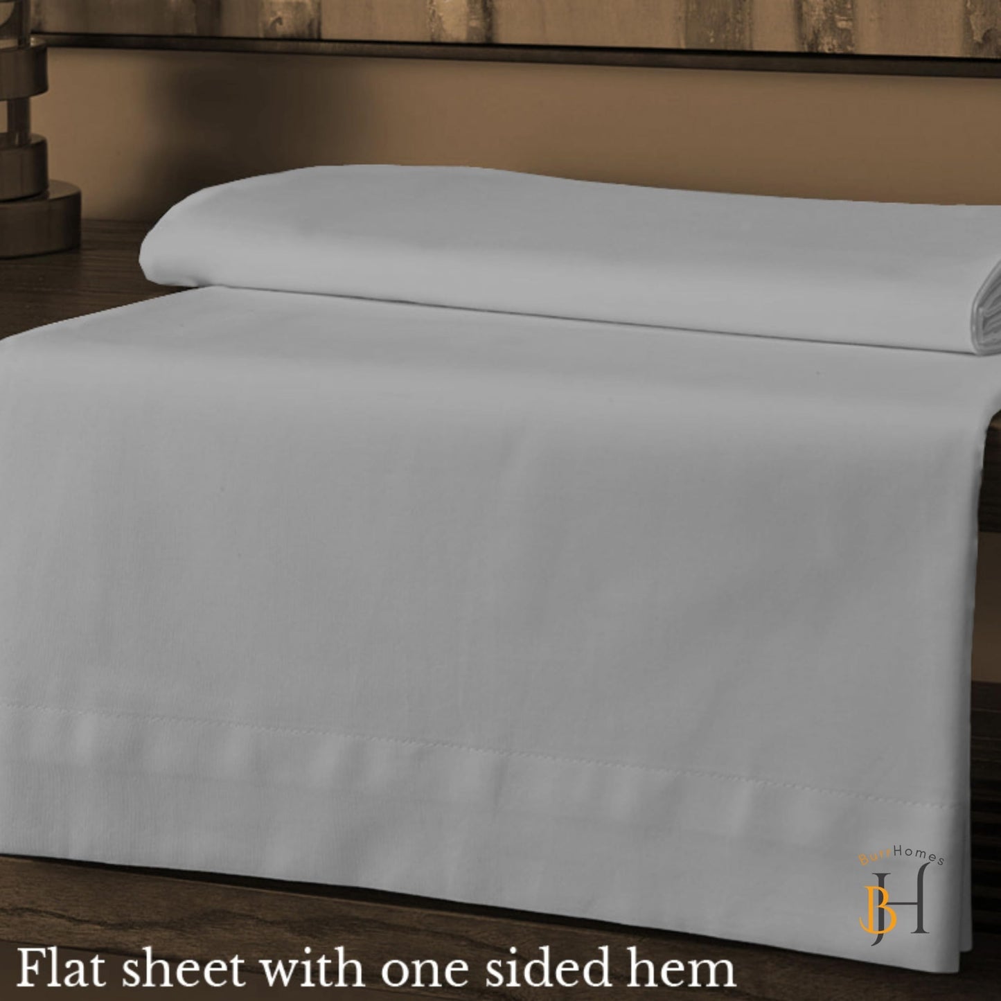 Flat Bedsheet | 500TC | 100% Cotton | (1 Flat Bedsheet,2 Pillow Covers) - Light Gray